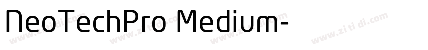 NeoTechPro Medium字体转换